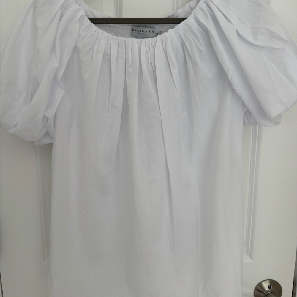 Harshman Keiko Blouse White Small - Picture 2 of 3